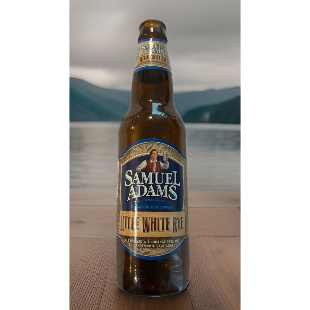 Samuel Adams Little White Rye Beer Bottle From Boston MA 2000s Summer Seasonal